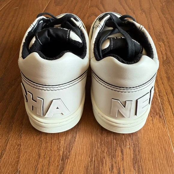 NEW CHANEL Black and White Sneakers - Picture 3 of 4